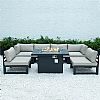 Tubo de aluminio con juego de sofás para exteriores Fire Pit Garden - 11C01A