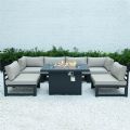 Tubo de aluminio con juego de sofás para exteriores Fire Pit Garden - 11C01A
