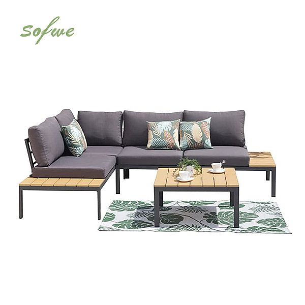 Juego de muebles de patio de aluminio de lujo Sofá - 11C01D