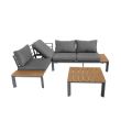 Juego de muebles de patio de aluminio de lujo Sofá - 11C01D