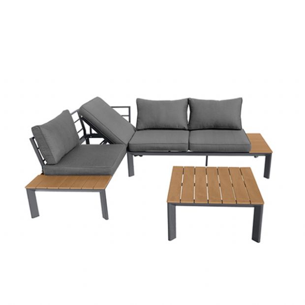 Juego de muebles de patio de aluminio de lujo Sofá - 11C01D