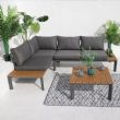 Juego de muebles de patio de aluminio de lujo Sofá - 11C01D