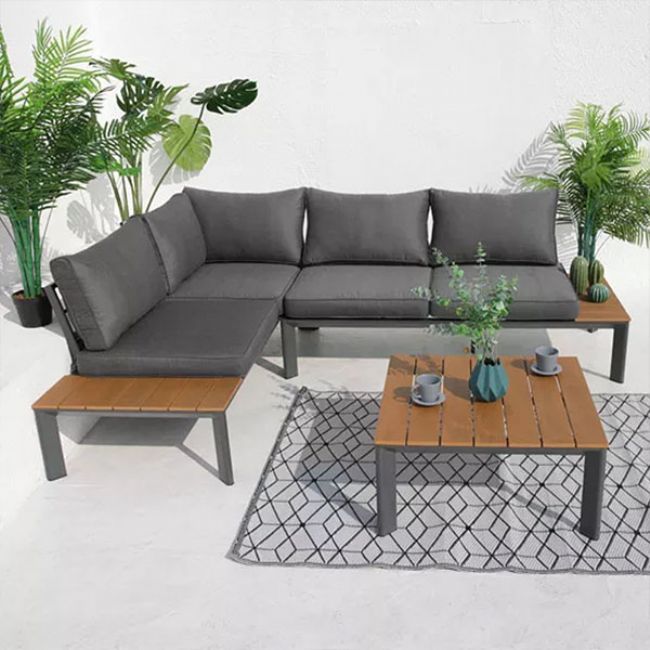 Juego de muebles de patio de aluminio de lujo Sofá - 11C01D