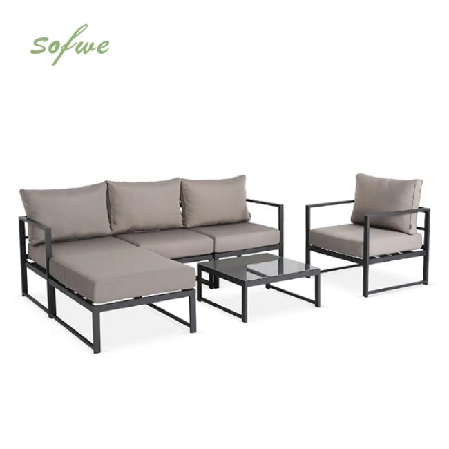 Sofá de aluminio de lujo para el hogar - 11C01E