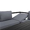Juego de sofás de aluminio fundido con mesa y taburete - 11C01F