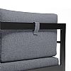 Juego de sofás de aluminio fundido con mesa y taburete - 11C01F