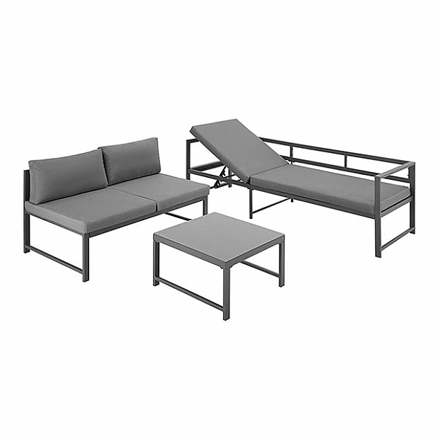 Sofá de jardín modular de 5 plazas para exterior - 11C01G