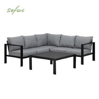 Sofá modular de exterior de aluminio de 5 plazas