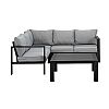 Sofá modular de exterior de aluminio de 5 plazas - 11C01I