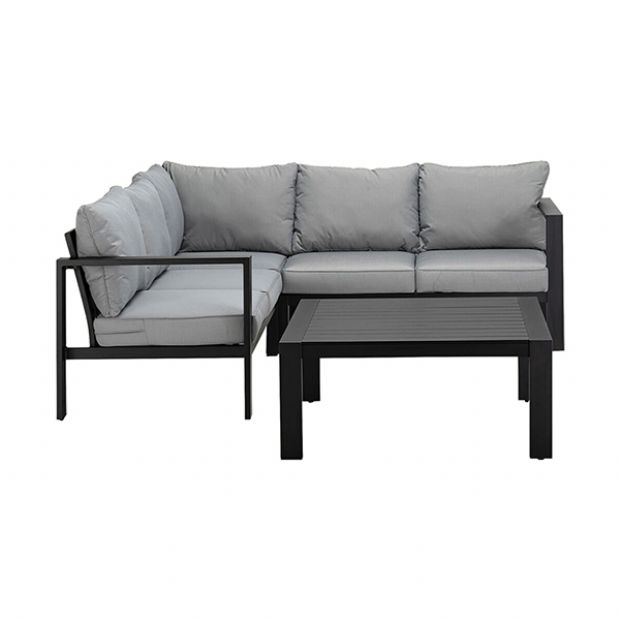 Sofá modular de exterior de aluminio de 5 plazas - 11C01I