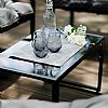 Juego de muebles de patio al aire libre de aluminio y hierro fundido - 11C01O