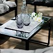 Juego de muebles de patio al aire libre de aluminio y hierro fundido - 11C01O