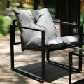 Juego de muebles de patio al aire libre de aluminio y hierro fundido - 11C01O