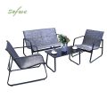 Muebles de patio de lujo de metal moderno - 11C01P