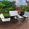 Muebles de patio de lujo de metal moderno - 11C01P