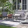 Muebles de patio de lujo de metal moderno - 11C01P