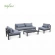 Juego de muebles de aluminio de lujo con cojín - 11C01Q