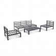 Juego de muebles de aluminio de lujo con cojín - 11C01Q
