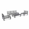 Juego de muebles de aluminio de lujo con cojín - 11C01Q