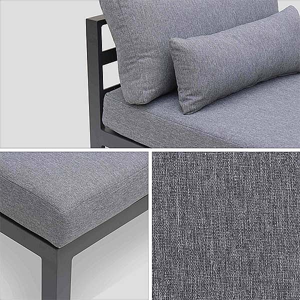 Juego de muebles de aluminio de lujo con cojín - 11C01Q