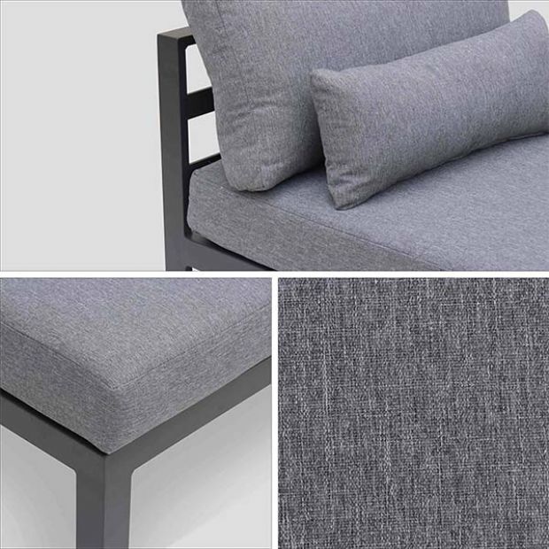 Juego de muebles de aluminio de lujo con cojín - 11C01Q