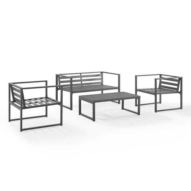 Juego de sofás de conversación de terraza moderna - 11C01T
