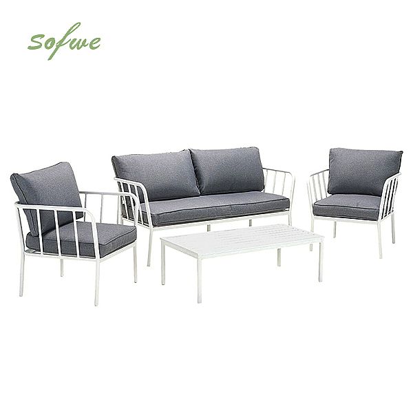 Juego de sofás de aluminio moderno con cojín - 11C01V