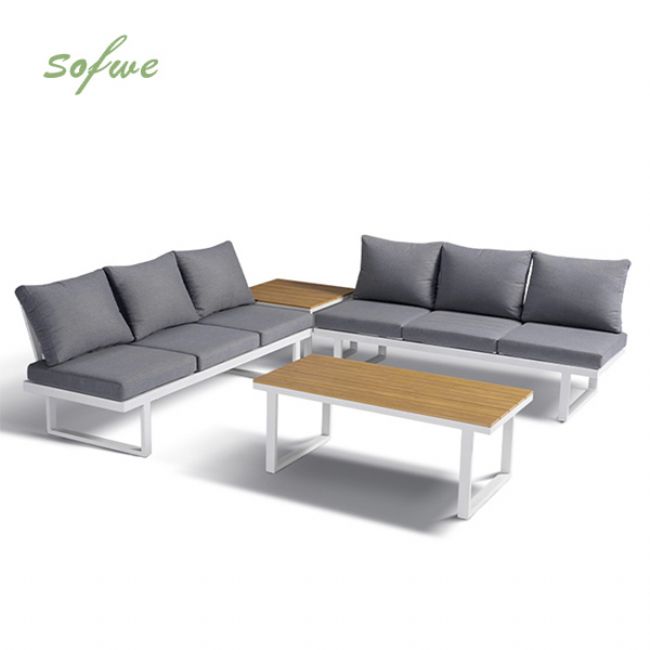 Muebles de jardín de aluminio con asiento ajustable - 11C01Y