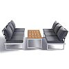 Muebles de jardín de aluminio con asiento ajustable - 11C01Y