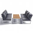 Muebles de jardín de aluminio con asiento ajustable - 11C01Y