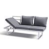 Muebles de jardín de aluminio con asiento ajustable - 11C01Y