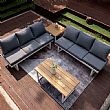 Muebles de jardín de aluminio con asiento ajustable - 11C01Y