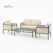 Conjunto de muebles de exterior de 4 piezas con mesa de cristal - 11C03H