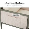 Conjunto de muebles de exterior de 4 piezas con mesa de cristal - 11C03H