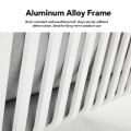Conjunto de sofás de aluminio para exterior de 4 piezas con acabado de veta de madera - 11C11D