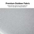 Conjunto de sofás de aluminio para exterior de 4 piezas con acabado de veta de madera - 11C11D