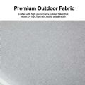 Conjunto de sofás de aluminio para exterior de 4 piezas con acabado de veta de madera - 11C11D