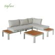 Conjunto de sofá de esquina para exterior con respaldo ajustable y sofá de dos plazas - 11C11G