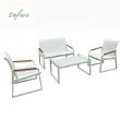 Conjunto de sofás de aluminio para exterior de 4 piezas en color blanco - 11C11J