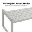 Conjunto de sofás de aluminio para exterior de 4 piezas en color blanco - 11C11J