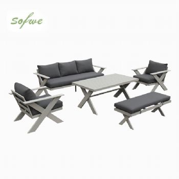Conjuntos de sofás de salón de exterior de diseño moderno al...