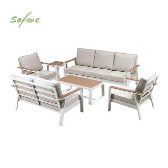 Conjunto de sofás de aluminio con recubrimiento en polvo...