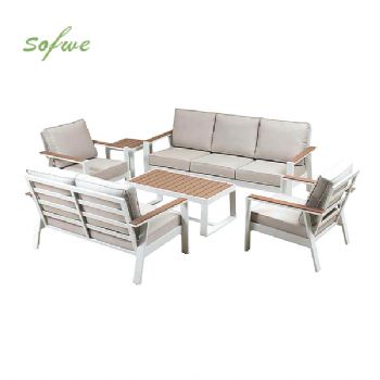 Conjunto de sofás de aluminio con recubrimiento en polvo...