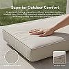 Conjunto de sofás tejidos con cuerda para todo tipo de clima al por mayor con mesa de centro de aluminio para exteriores - 11C12D