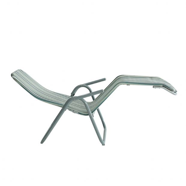 Sillón de acero con reposabrazos curvados - 11D14A