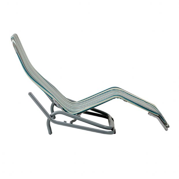 Sillón de acero con reposabrazos curvados - 11D14A