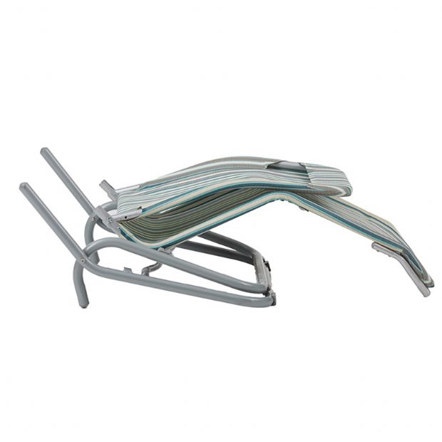 Sillón de acero con reposabrazos curvados - 11D14A