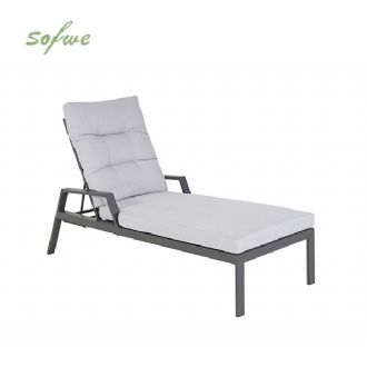 Sillón reclinable ajustable con listones de aluminio