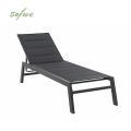 Sillón reclinable ajustable Textilen de aluminio con interior de algodón - 11D14D