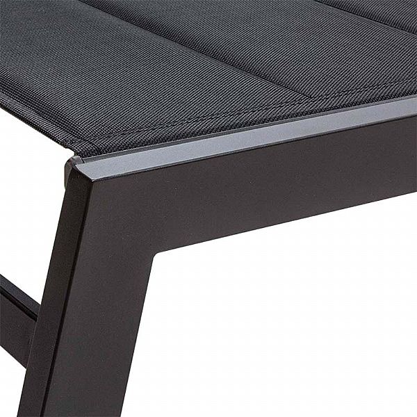 Sillón reclinable ajustable Textilen de aluminio con interior de algodón - 11D14D